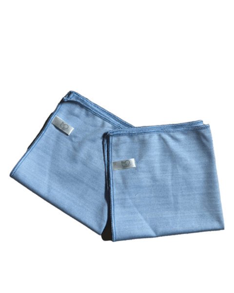 Glassklut microfiber blå 40x40