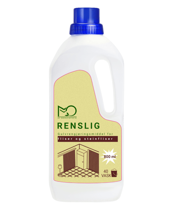 MO BUTIKK "RENSLIG", Konsentrert, Gulvrengjøringsmiddel for fliser og steinfliser, 800 ml